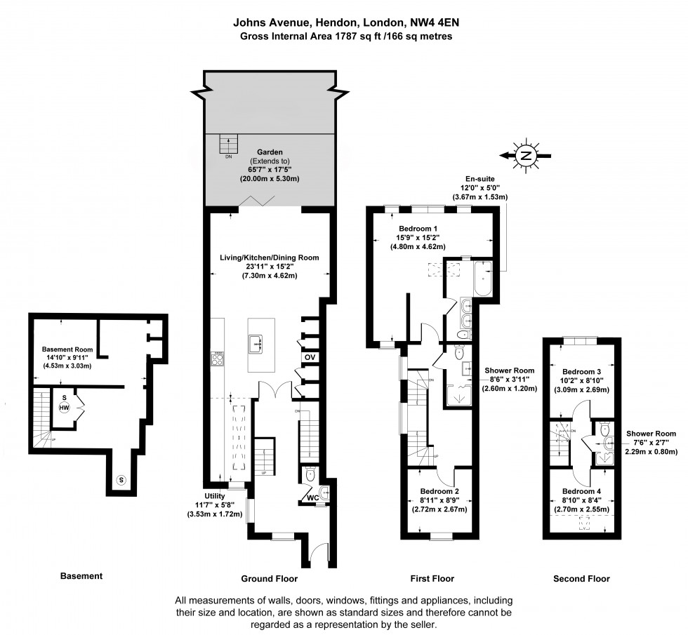 Floorplan for Johns Avenue, London