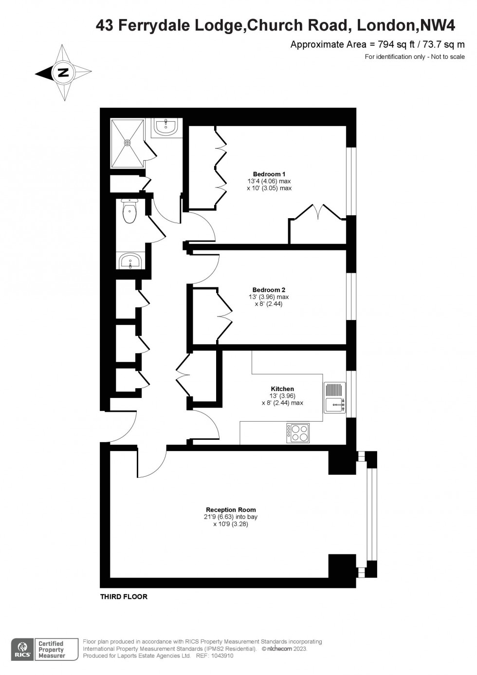 Floorplan for Church Road, London