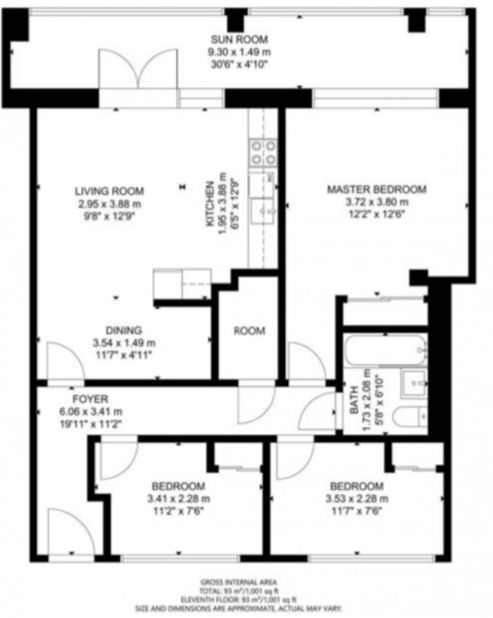 Floorplan for Wembley, London